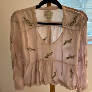 Mcguire tiered linen blouse. XS Great condition!